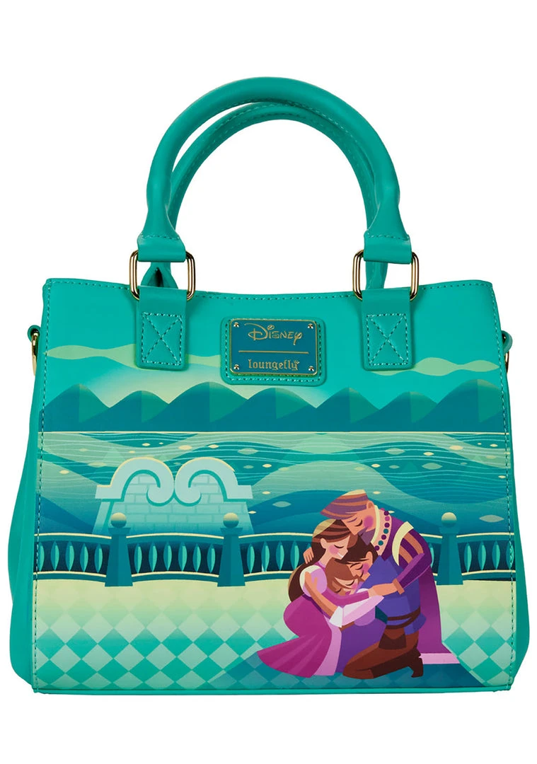 Loungefly X Disney Tangled Rapunzel Castle Glow Satchel Crossbody Bag New 7 Loungefly X Disney Tangled Rapunzel Castle Glow Satchel Crossbody Bag New