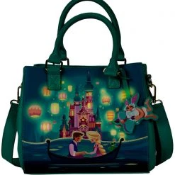 Loungefly X Disney Tangled Rapunzel Castle Glow Satchel Crossbody Bag New 10 Loungefly X Disney Tangled Rapunzel Castle Glow Satchel Crossbody Bag New