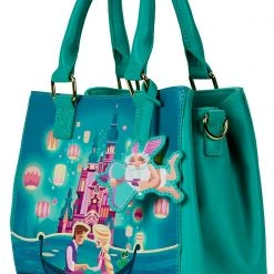 Loungefly X Disney Tangled Rapunzel Castle Glow Satchel Crossbody Bag New 11 Loungefly X Disney Tangled Rapunzel Castle Glow Satchel Crossbody Bag New