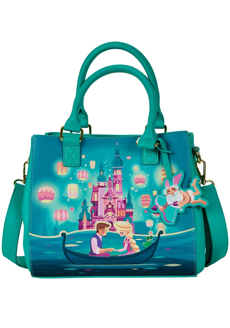 Loungefly X Disney Tangled Rapunzel Castle Glow Satchel Crossbody Bag New 4 Loungefly X Disney Tangled Rapunzel Castle Glow Satchel Crossbody Bag New