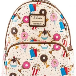 Loungefly X Disney Chip And Dale Sweet Treats AOP Mini Backpack Tea Room Cinema