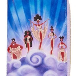 Loungefly X Disney Hercules Muses Cloud Zip Around Wallet New
