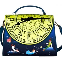 Loungefly X Disney Peter Pan Glow Clock Crossbody Bag New 9 Loungefly X Disney Peter Pan Glow Clock Crossbody Bag New