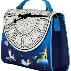 Loungefly X Disney Peter Pan Glow Clock Crossbody Bag New 10 Loungefly X Disney Peter Pan Glow Clock Crossbody Bag New