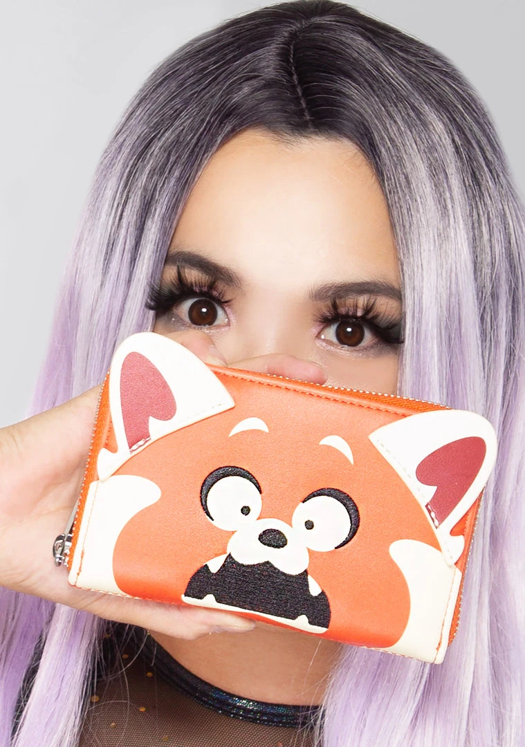 Loungefly X Pixar Turning Red Cosplay Zip Around Wallet 3 Loungefly X Pixar Turning Red Cosplay Zip Around Wallet