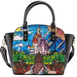 Loungefly Tea Room Cinema X Disney Princess Castle Series Belle Crossbody Bag