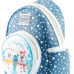 Loungefly X Disney Mickey & Minnie Snow Globe Mini Backpack 9 Loungefly X Disney Mickey & Minnie Snow Globe Mini Backpack