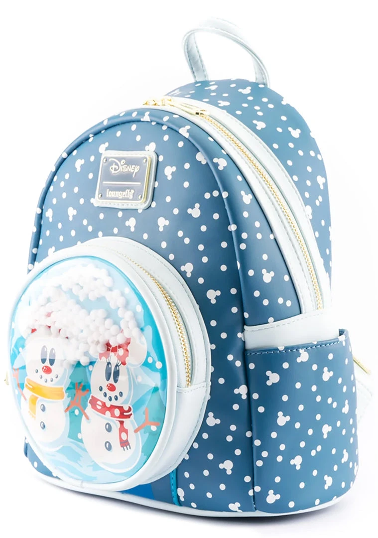 Loungefly X Disney Mickey & Minnie Snow Globe Mini Backpack 5 Loungefly X Disney Mickey & Minnie Snow Globe Mini Backpack