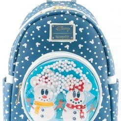 Loungefly X Disney Mickey & Minnie Snow Globe Mini Backpack 8 Loungefly X Disney Mickey & Minnie Snow Globe Mini Backpack