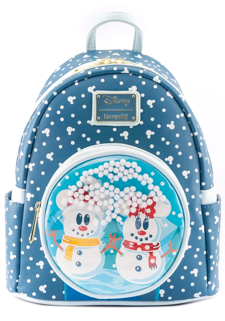 Loungefly X Disney Mickey & Minnie Snow Globe Mini Backpack 4 Loungefly X Disney Mickey & Minnie Snow Globe Mini Backpack