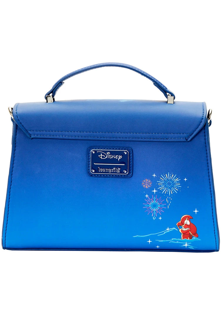 Loungefly New X Disney The Little Mermaid Ariel Fireworks Glow Crossbody Bag 7 Loungefly New X Disney The Little Mermaid Ariel Fireworks Glow Crossbody Bag