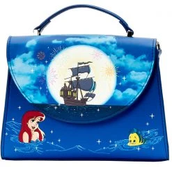 Loungefly New X Disney The Little Mermaid Ariel Fireworks Glow Crossbody Bag