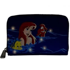 Loungefly New X Disney The Little Mermaid Ariel Fireworks Glow Zip Around Wallet 10 Loungefly New X Disney The Little Mermaid Ariel Fireworks Glow Zip Around Wallet