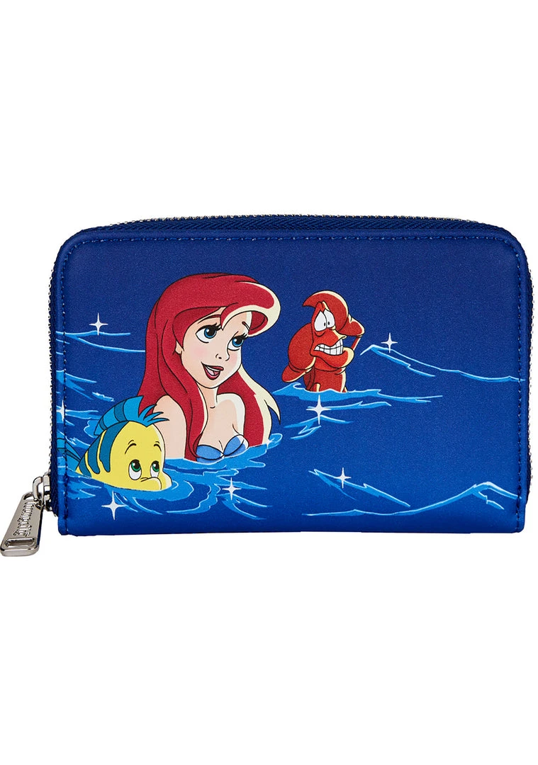 Loungefly New X Disney The Little Mermaid Ariel Fireworks Glow Zip Around Wallet 4 Loungefly New X Disney The Little Mermaid Ariel Fireworks Glow Zip Around Wallet