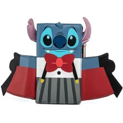 Loungefly X Disney Vampire Stitch Bowtie Wallet 9 Loungefly X Disney Vampire Stitch Bowtie Wallet