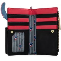 Loungefly X Disney Vampire Stitch Bowtie Wallet 11 Loungefly X Disney Vampire Stitch Bowtie Wallet