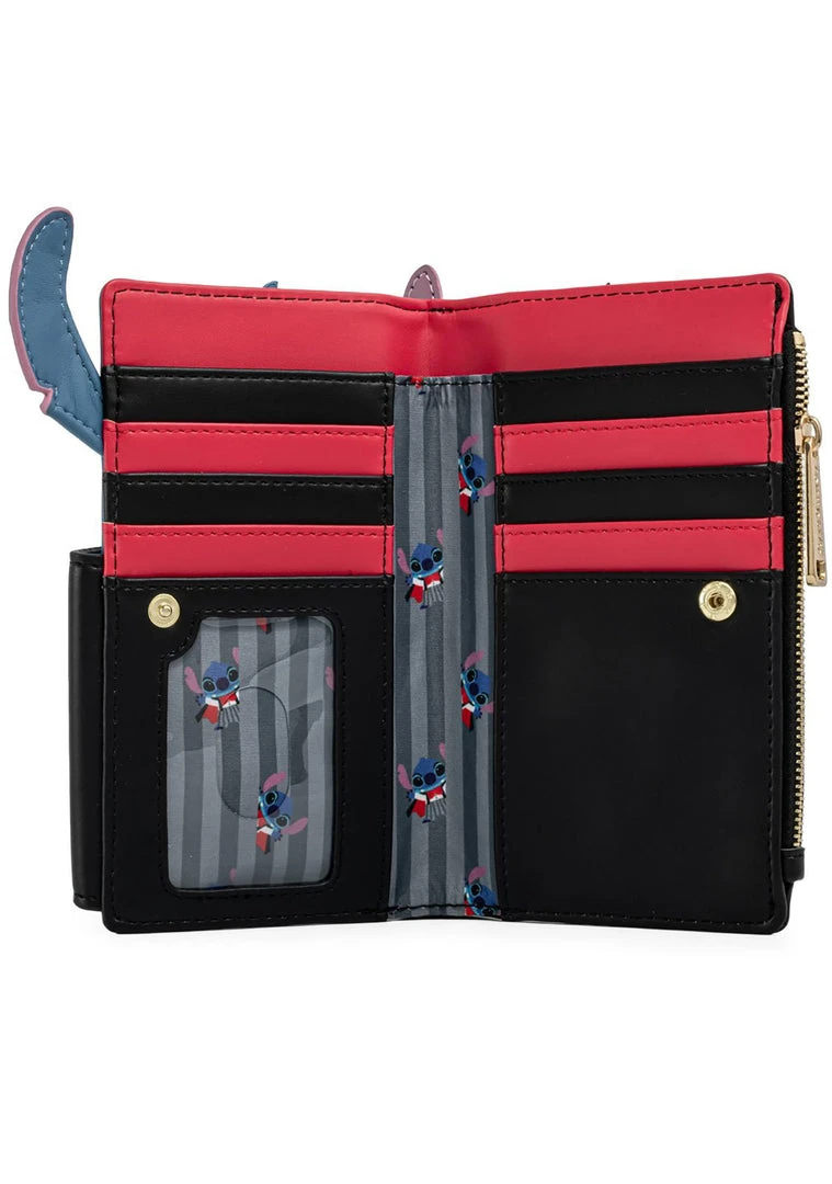 Loungefly X Disney Vampire Stitch Bowtie Wallet 7 Loungefly X Disney Vampire Stitch Bowtie Wallet