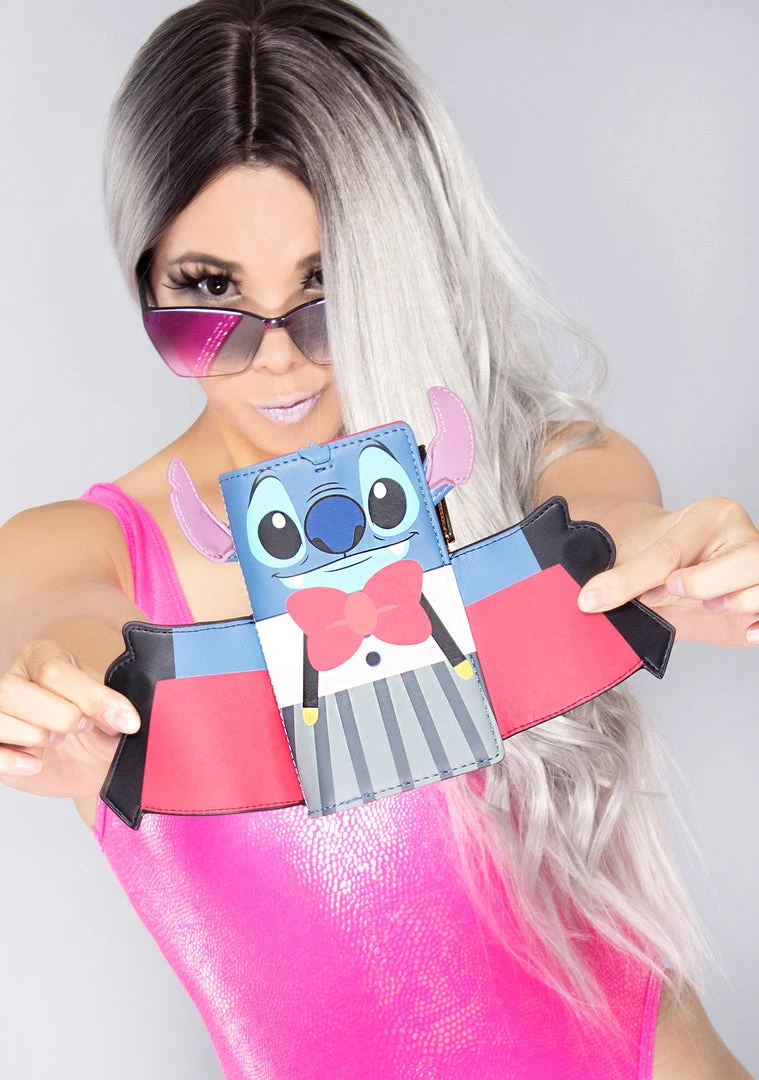 Loungefly X Disney Vampire Stitch Bowtie Wallet 3 Loungefly X Disney Vampire Stitch Bowtie Wallet