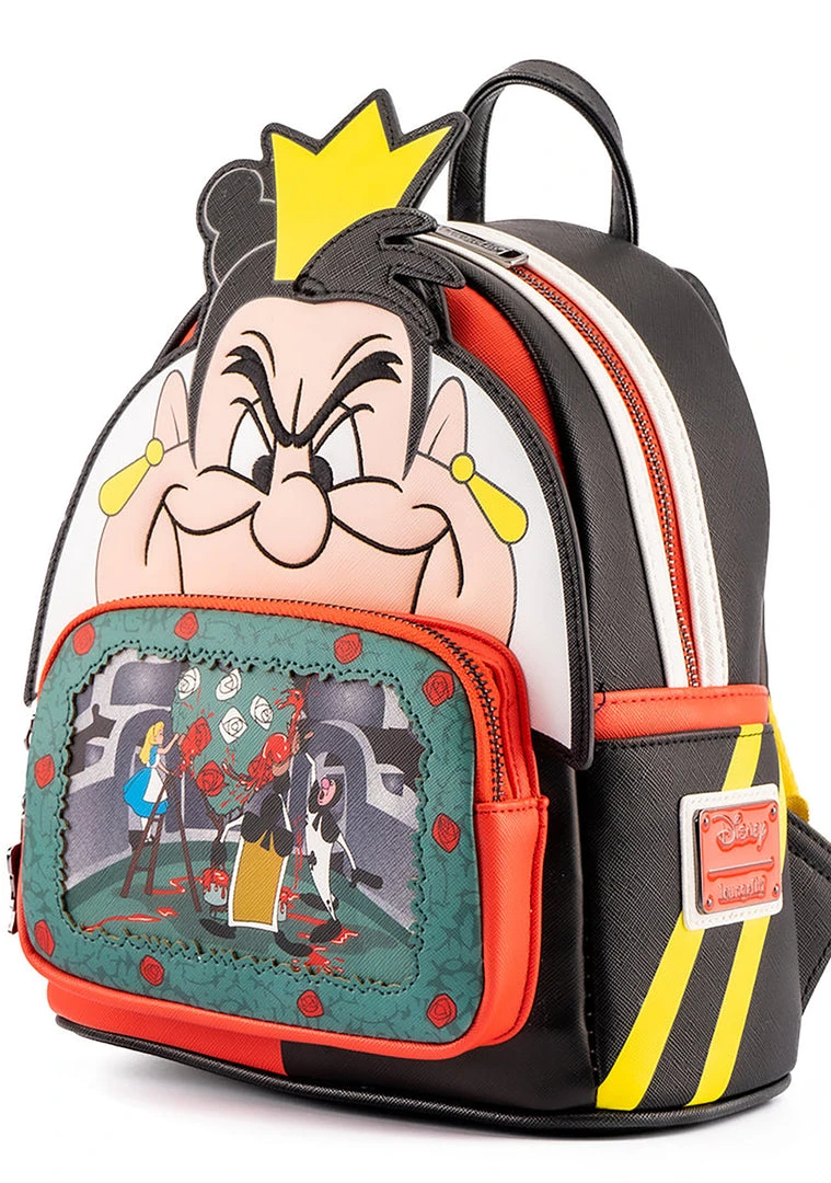 Loungefly Mad World X Disney Villains Scene Queen Of Hearts Mini Backpack 5 Loungefly Mad World X Disney Villains Scene Queen Of Hearts Mini Backpack