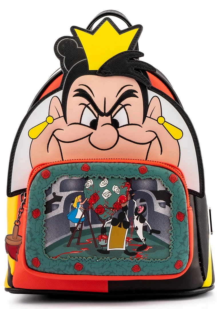 Loungefly Mad World X Disney Villains Scene Queen Of Hearts Mini Backpack 4 Loungefly Mad World X Disney Villains Scene Queen Of Hearts Mini Backpack