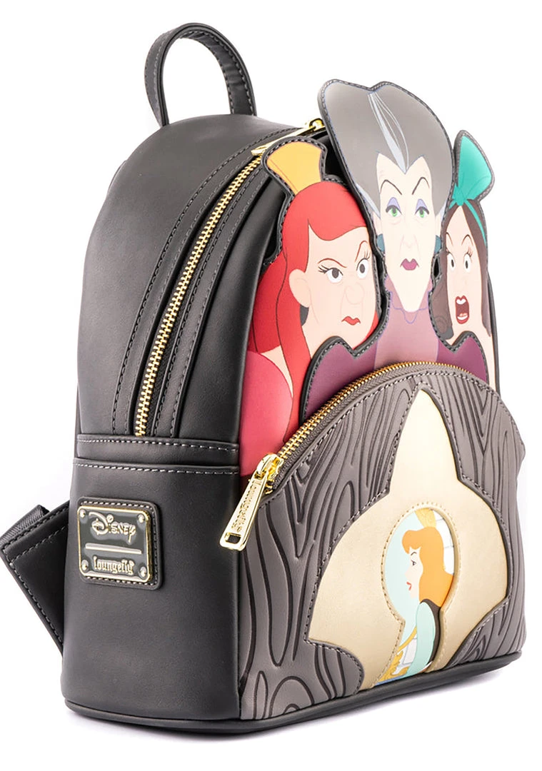 Loungefly X Disney Cinderella Evil Stepmother & Stepsisters Villains Scene Mini Backpack 5 Loungefly X Disney Cinderella Evil Stepmother & Stepsisters Villains Scene Mini Backpack