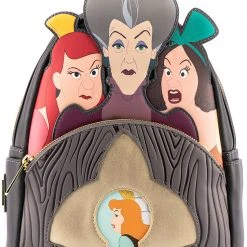 Loungefly X Disney Cinderella Evil Stepmother & Stepsisters Villains Scene Mini Backpack