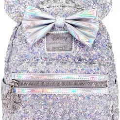 Loungefly New X LASR Exclusive Disney Holographic Sequin Minnie Mini Backpack