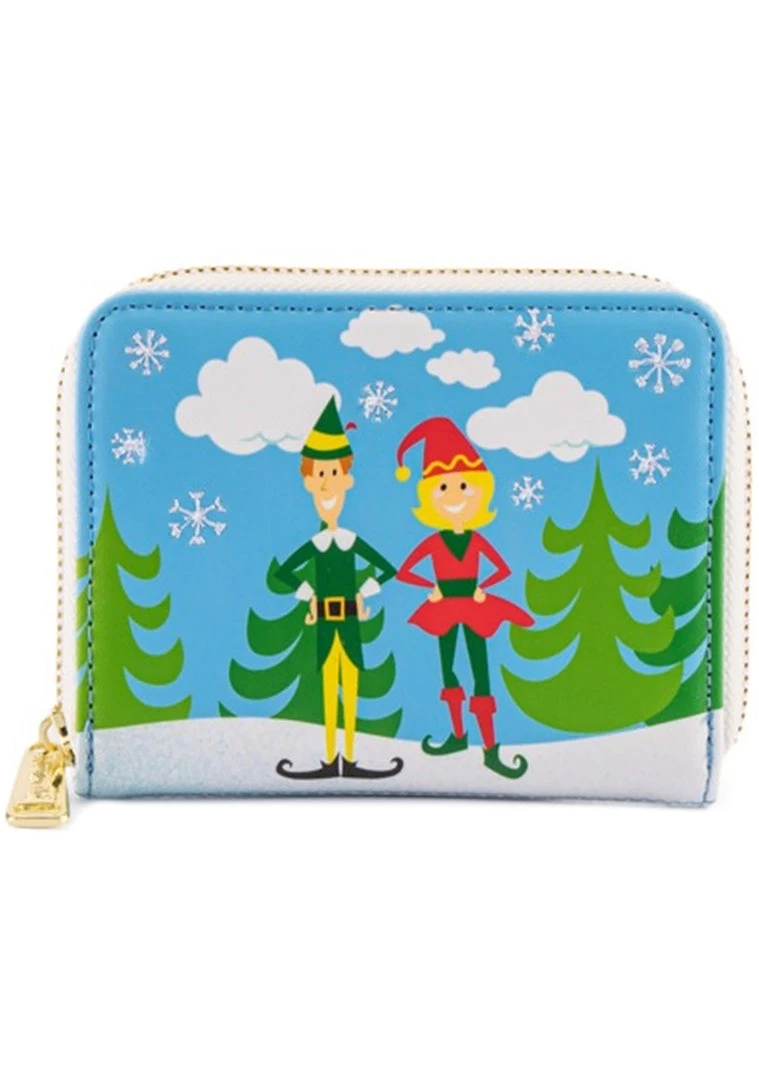 Loungefly X Elf Buddy & Friends Zip Around Wallet The Great Fantastic 4 Loungefly X Elf Buddy & Friends Zip Around Wallet The Great Fantastic