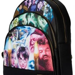 Loungefly New X Harry Potter Trilogy Triple Pocket Mini Backpack 10 Loungefly New X Harry Potter Trilogy Triple Pocket Mini Backpack
