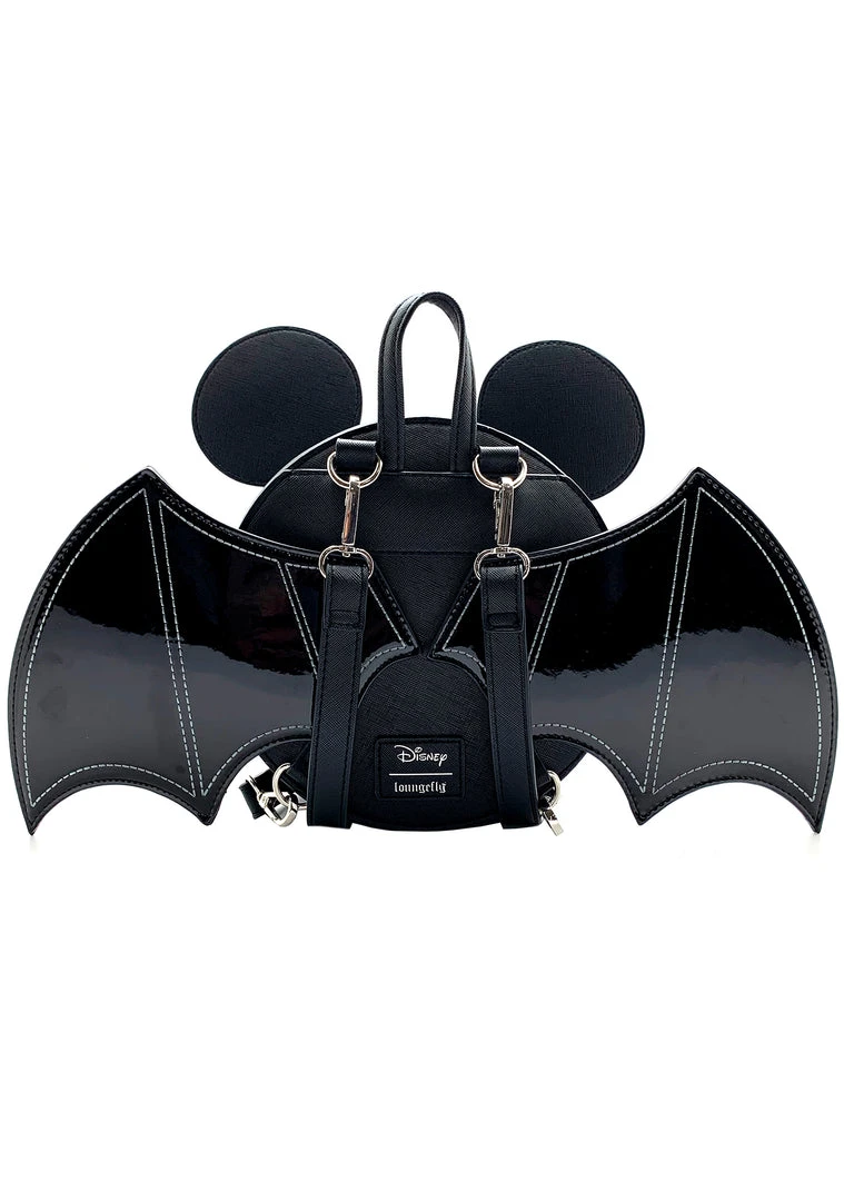 Loungefly New X LASR Exclusive Disney Mickey Bat Convertible Mini Backpack 7 Loungefly New X LASR Exclusive Disney Mickey Bat Convertible Mini Backpack