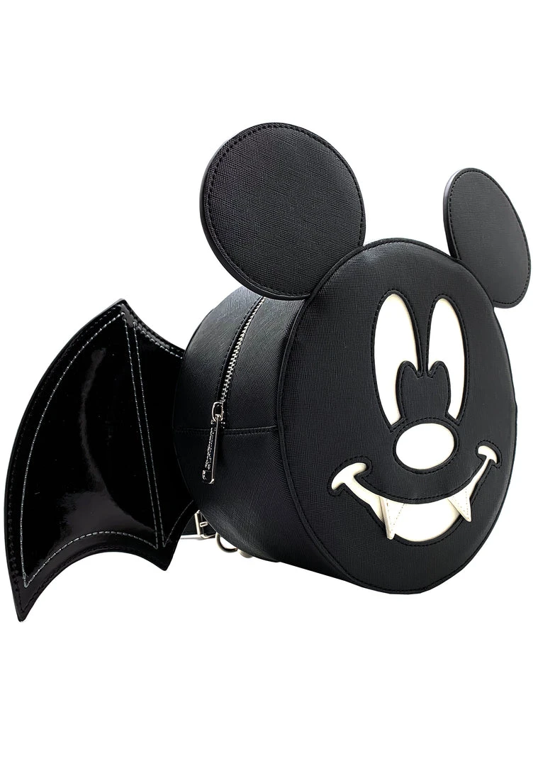 Loungefly New X LASR Exclusive Disney Mickey Bat Convertible Mini Backpack 6 Loungefly New X LASR Exclusive Disney Mickey Bat Convertible Mini Backpack