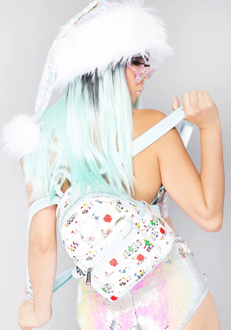 Loungefly The Great Fantastic X Peanuts Happy Holidays AOP Mini Backpack 3 Loungefly The Great Fantastic X Peanuts Happy Holidays AOP Mini Backpack