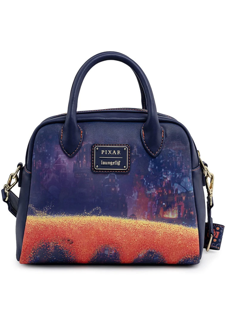 Loungefly X Disney Pixar Coco Marigold Bridge Crossbody Bag Bags 5 Loungefly X Disney Pixar Coco Marigold Bridge Crossbody Bag Bags
