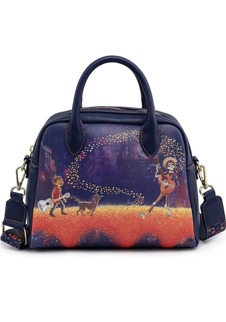Loungefly X Disney Pixar Coco Marigold Bridge Crossbody Bag Bags 4 Loungefly X Disney Pixar Coco Marigold Bridge Crossbody Bag Bags