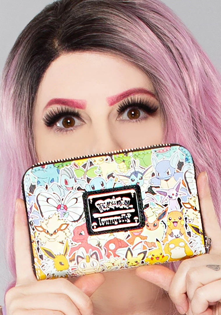 Loungefly X Pokemon Ombre Zip Around Wallet 3 Loungefly X Pokemon Ombre Zip Around Wallet