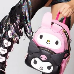 Loungefly X Sanrio My Melody Kuromi Double Pocket Cosplay Mini Backpack