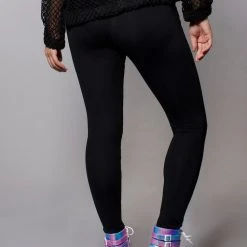 LA Style Rush Women's Festival Meshed Up Cut-Out Leggings