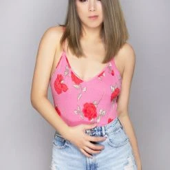 Motel Rocks Tahiti Candy Rose Bodysuit