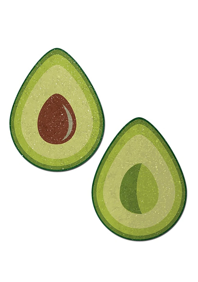 Pastease Glitter Avocado Halves Nipple Pasties In Green Accessories 3 Pastease Glitter Avocado Halves Nipple Pasties In Green Accessories