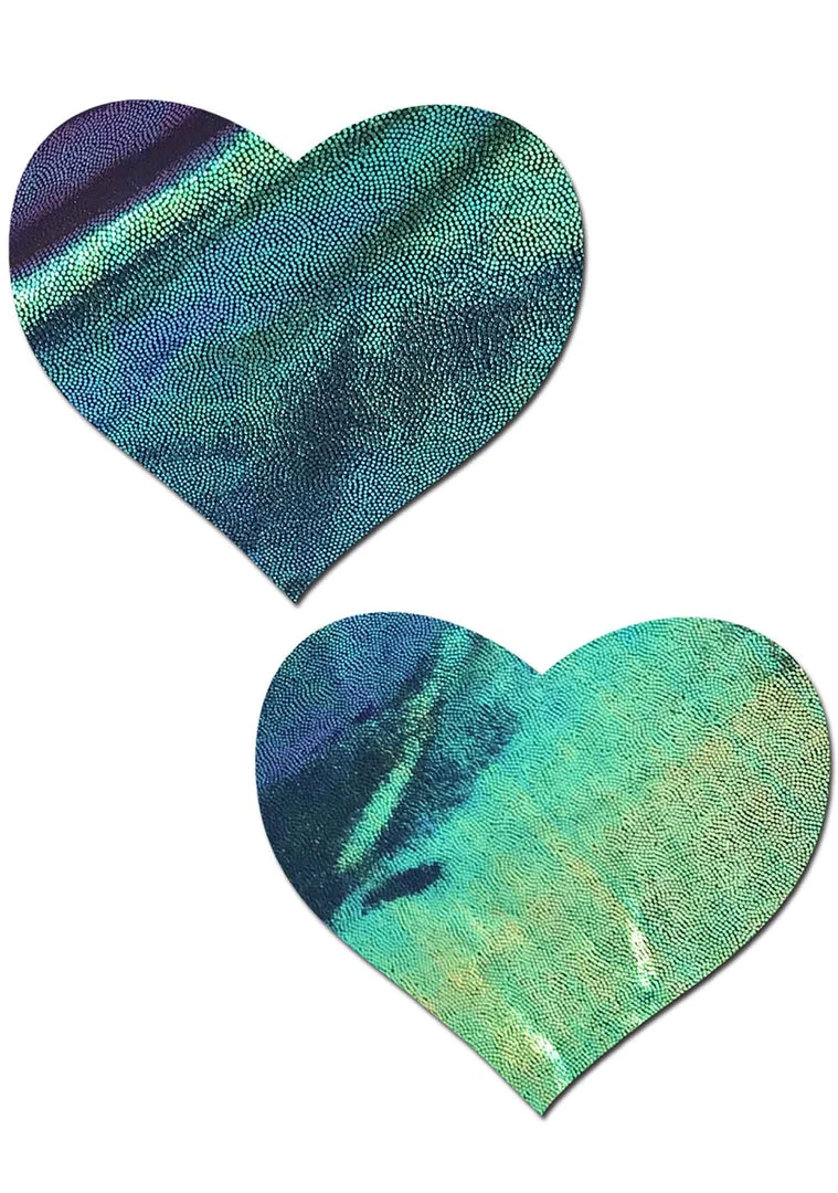 Pastease Accessories Love Heart Nipple Pasties In Liquid Black Opal 3 Pastease Accessories Love Heart Nipple Pasties In Liquid Black Opal