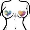 Pastease X J Valentine Pastel Tie Dye Suede Heart Nipple Pasties Accessories 1 Pastease X J Valentine Pastel Tie Dye Suede Heart Nipple Pasties Accessories