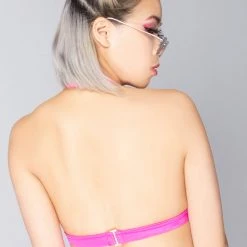 Roma Meta Babe Strappy Holographic Halter Top World Tour