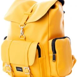 Spiral Chelsea City Backpack In Mustard Yellow 8 Spiral Chelsea City Backpack In Mustard Yellow