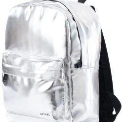 Spiral Bags Steel Eclipse Festival Backpack In Metallic Silver 9 Spiral Bags Steel Eclipse Festival Backpack In Metallic Silver