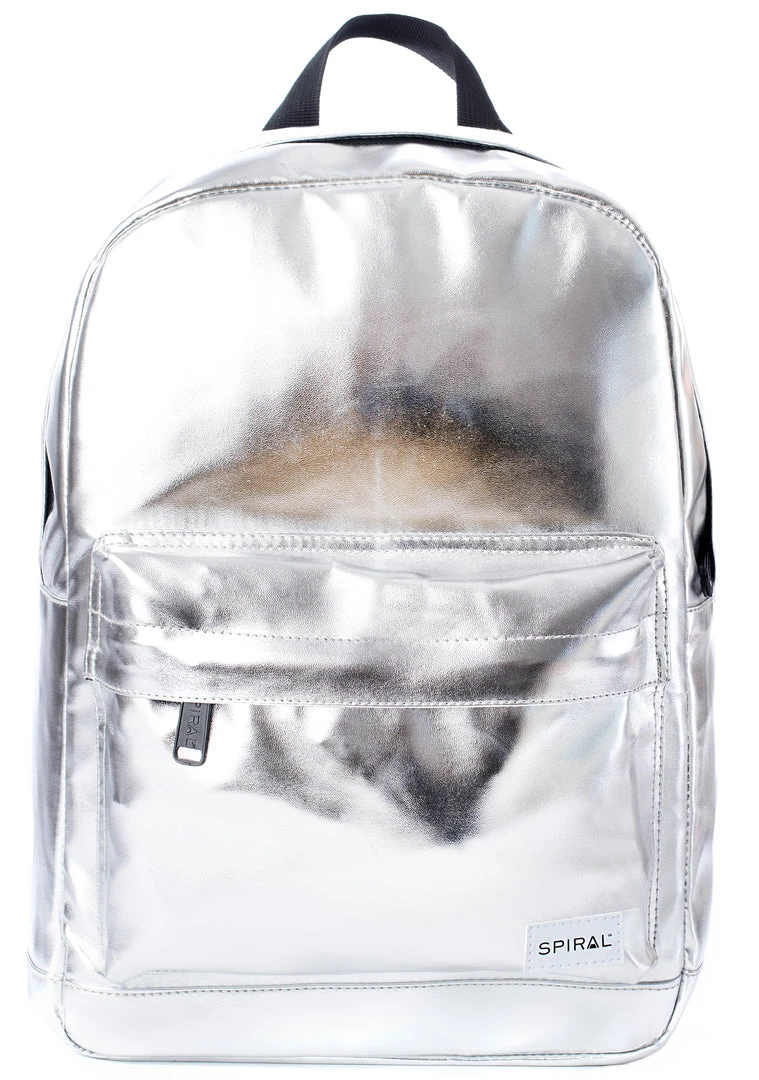 Spiral Bags Steel Eclipse Festival Backpack In Metallic Silver 5 Spiral Bags Steel Eclipse Festival Backpack In Metallic Silver