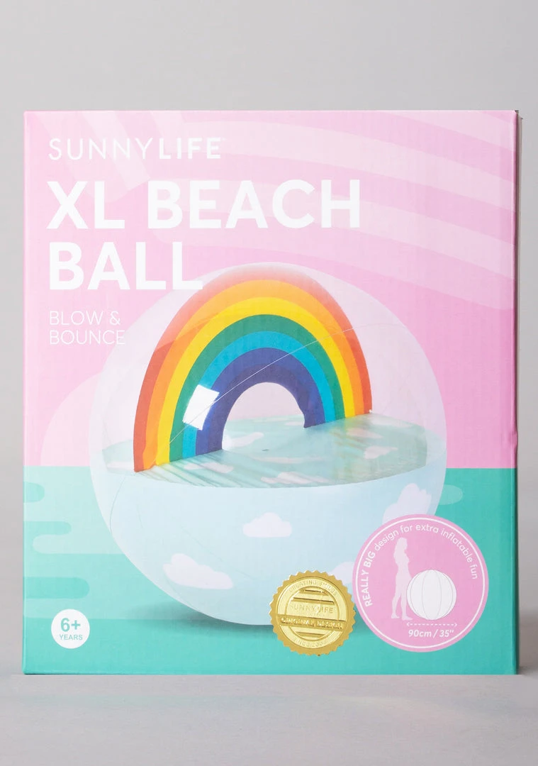 SunnyLife Accessories Rainbow Inflatable Beach Ball XL 3 SunnyLife Accessories Rainbow Inflatable Beach Ball XL