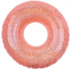 SunnyLife Neon Coral Glitter Pool Ring