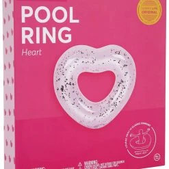 SunnyLife Pink Heart Glitter Pool Ring Accessories 10 SunnyLife Pink Heart Glitter Pool Ring Accessories