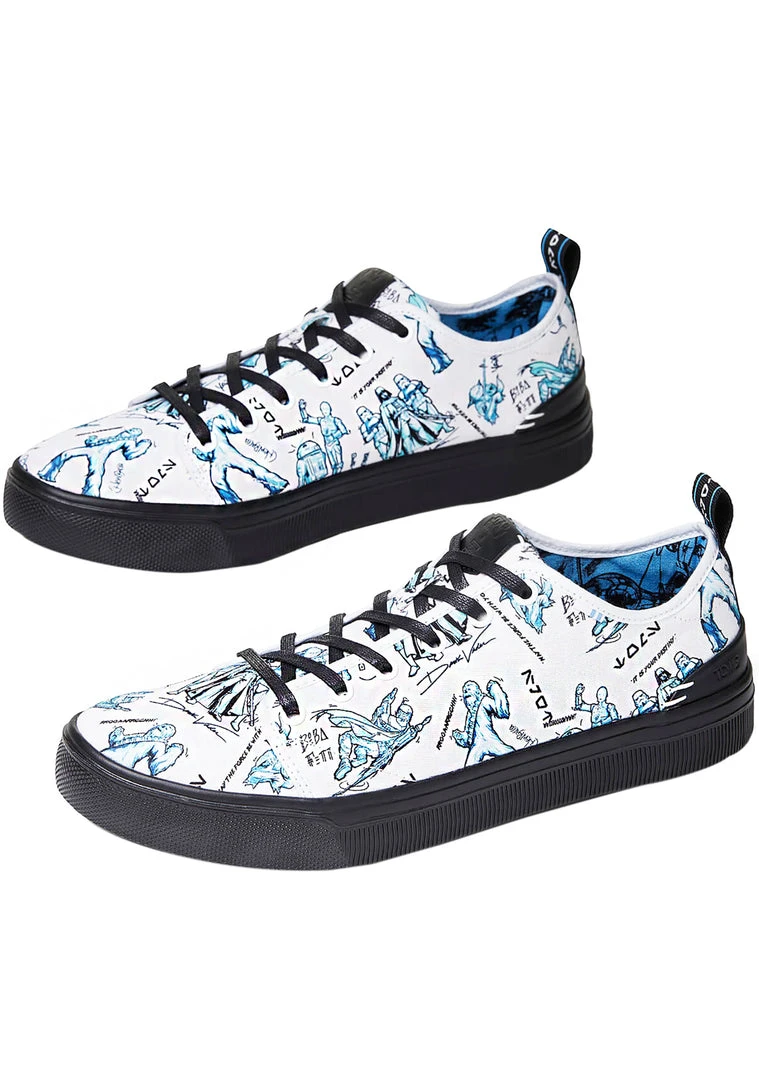 TOMS X Star Wars Character Sketch Print Mens Travel Lite Low Sneakers