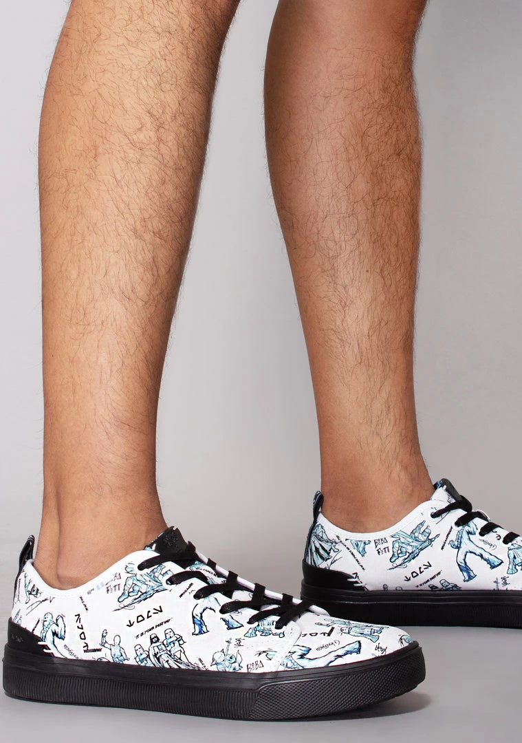 TOMS X Star Wars Character Sketch Print Mens Travel Lite Low Sneakers
